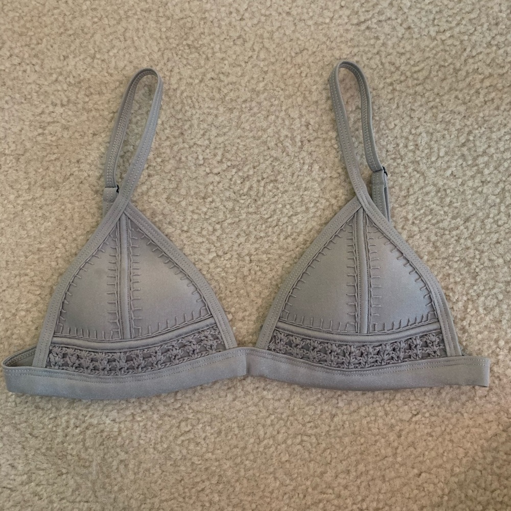 TRIANGL grey bikini top! Size S, barely worn